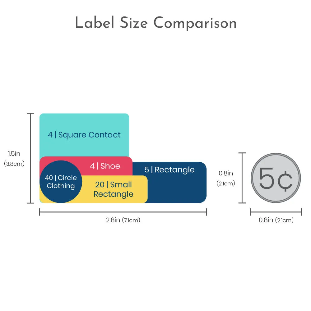 Neutral Rainbow Camp Labels Pack