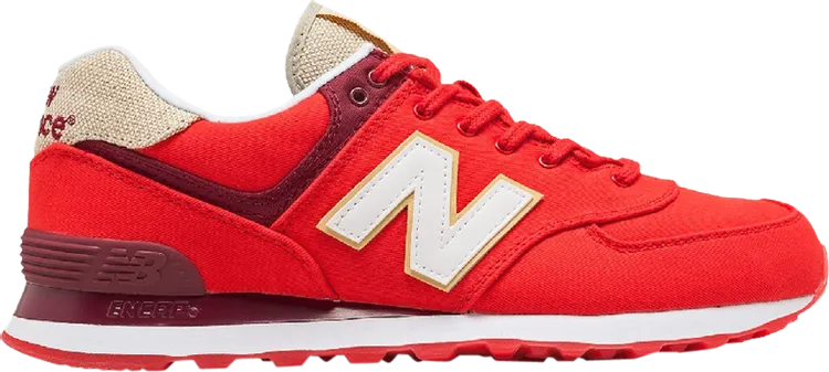New Balance 574 'Retro Surf Red' sneakers, red