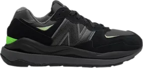 New Balance 57/40 'Wonderland Pack - Black Green Glow' sneakers, black