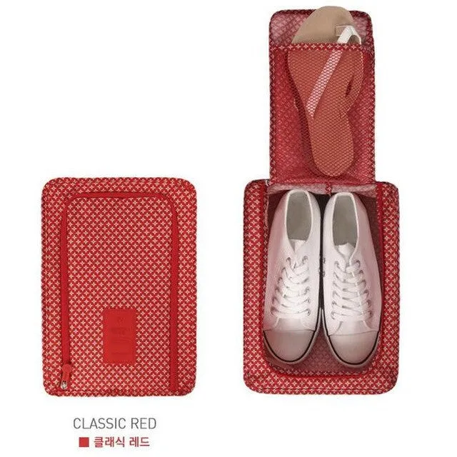 New Portable Waterproof zipper shoe bags pouch Storage Box Finishing Kit organizer shoes Bag holder travel accessories Women Men