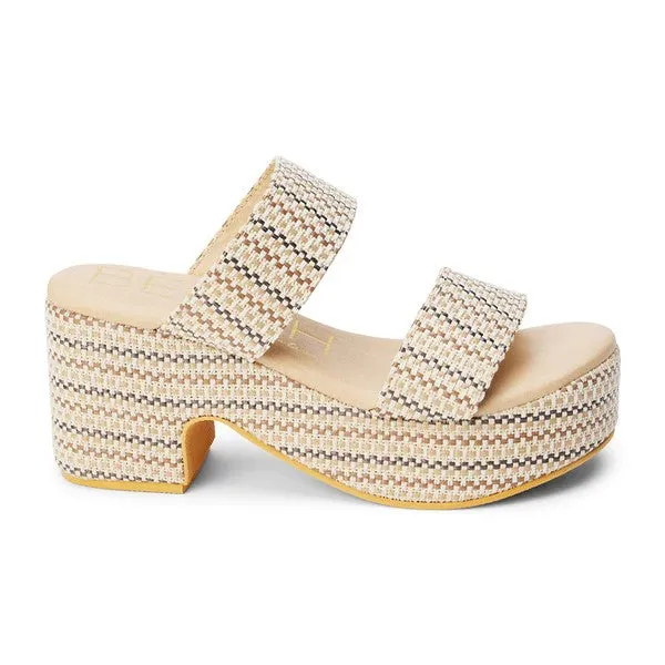 Ocean Ave Raffia Platform Slip-On