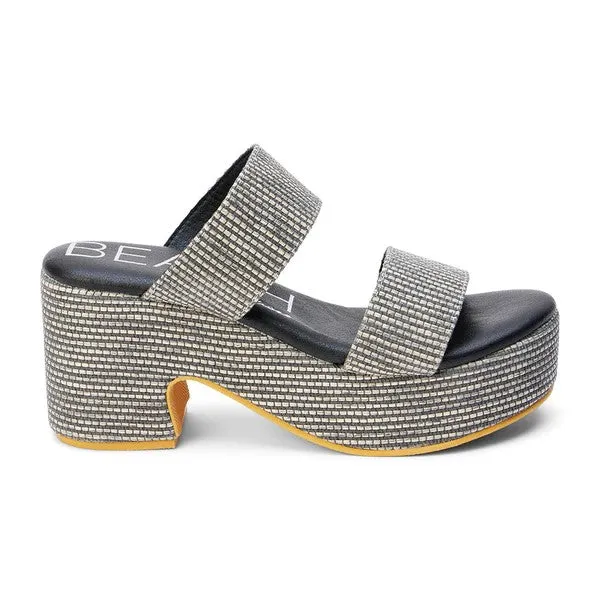 Ocean Ave Raffia Platform Slip-On