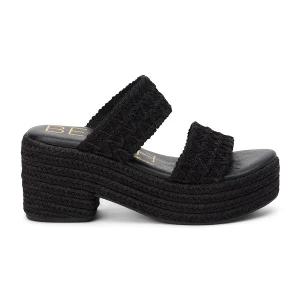 Ocean Ave Raffia Platform Slip-On