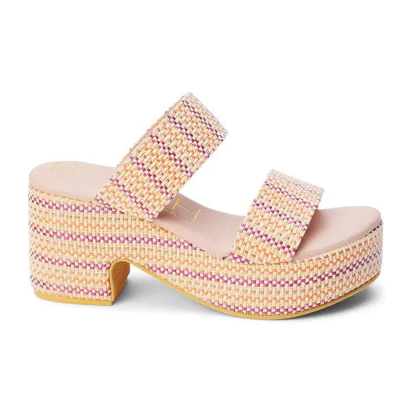 Ocean Ave Raffia Platform Slip-On
