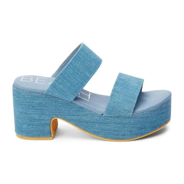 Ocean Ave Raffia Platform Slip-On