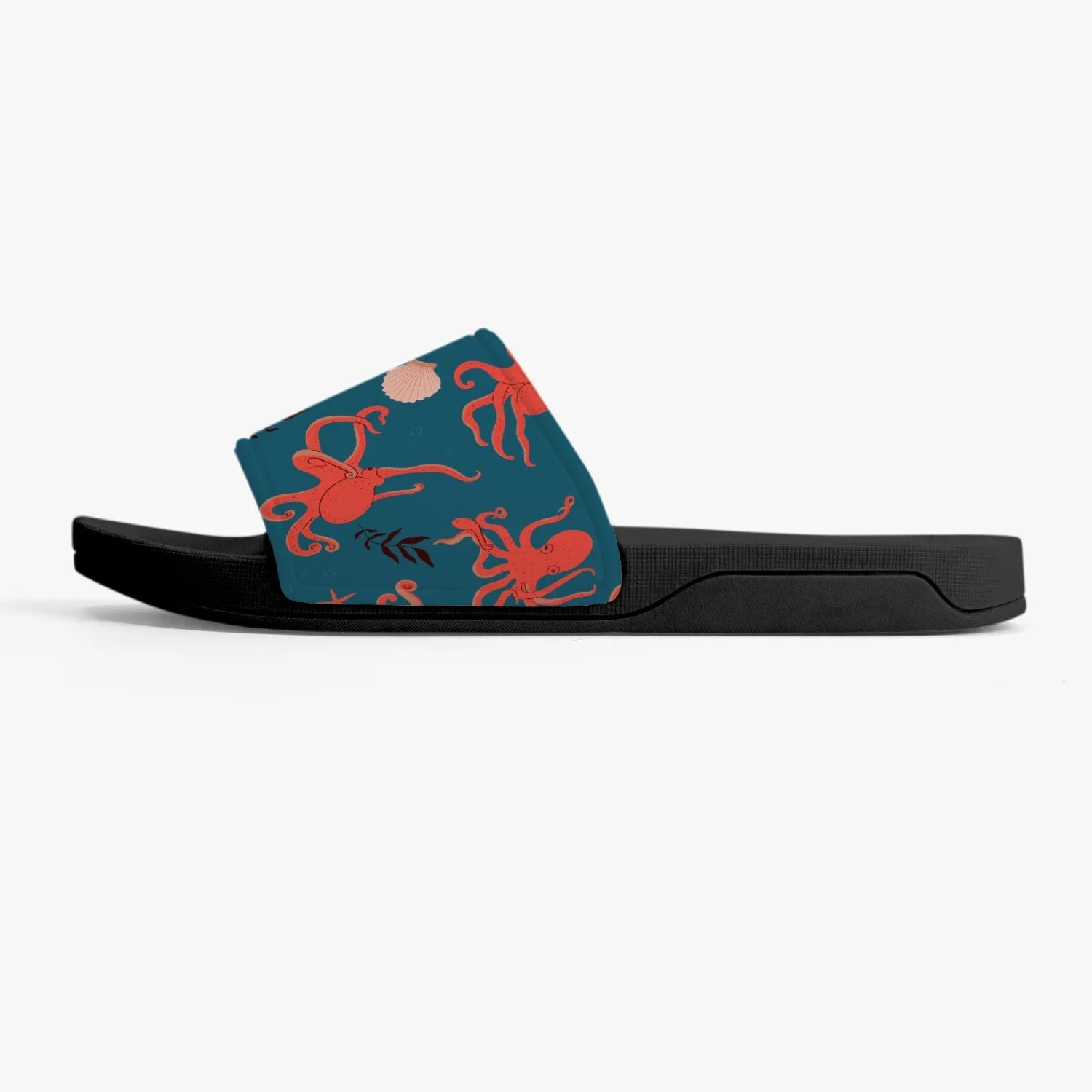 Octopus Slides Sandals, Beach Ocean Sea Men Women Designer Shoes Flat Wedge Slippers Casual Slippers Flip Flops Slip On