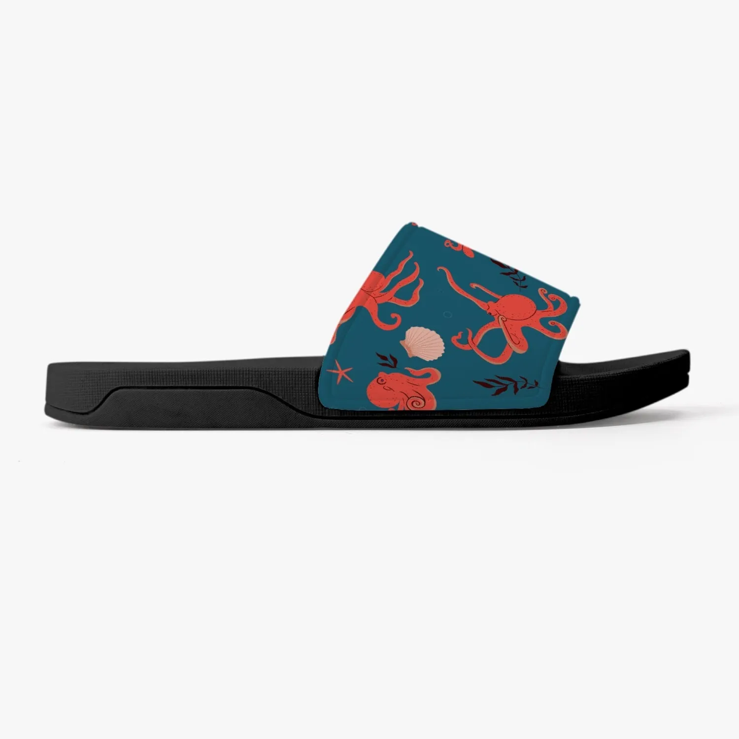 Octopus Slides Sandals, Beach Ocean Sea Men Women Designer Shoes Flat Wedge Slippers Casual Slippers Flip Flops Slip On