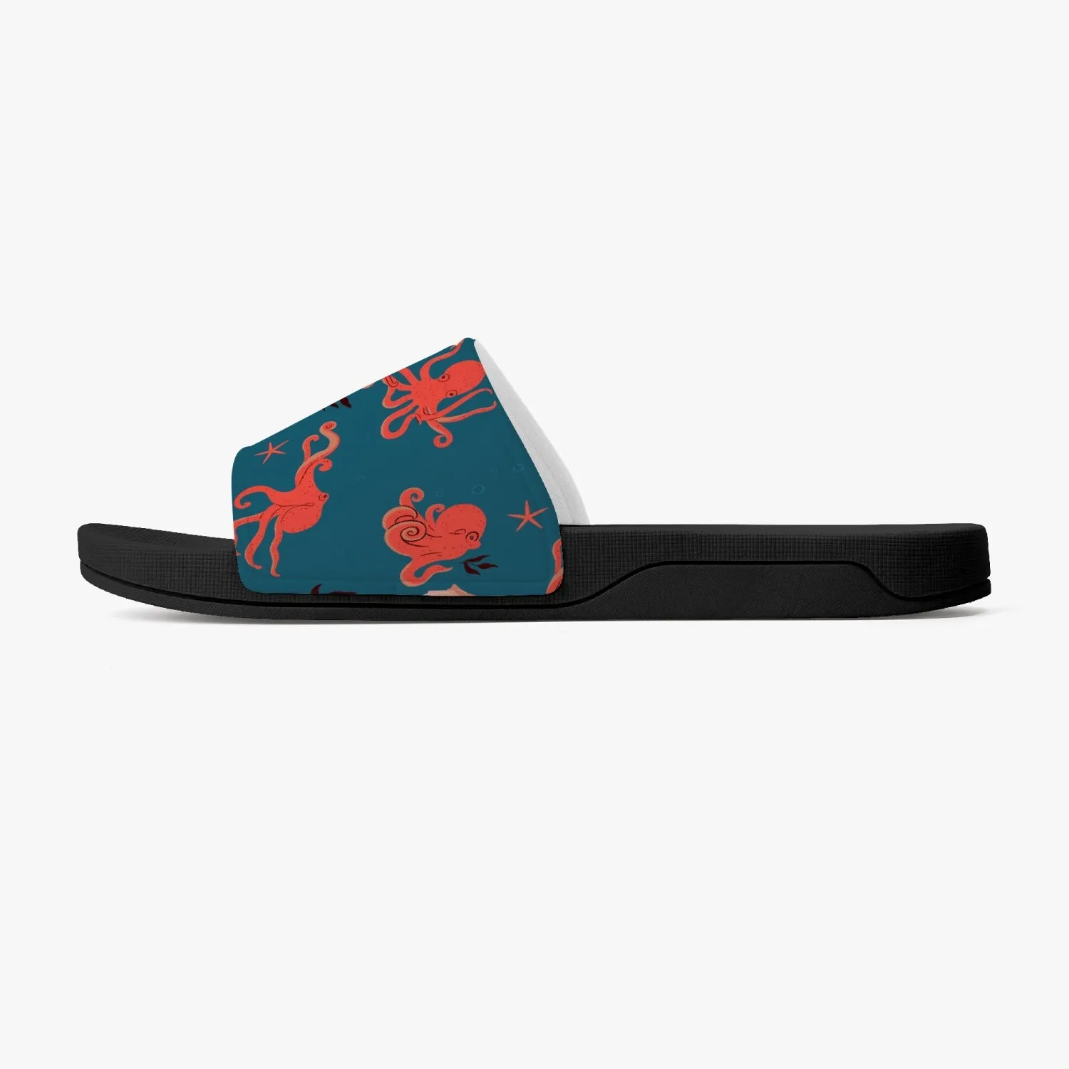 Octopus Slides Sandals, Beach Ocean Sea Men Women Designer Shoes Flat Wedge Slippers Casual Slippers Flip Flops Slip On