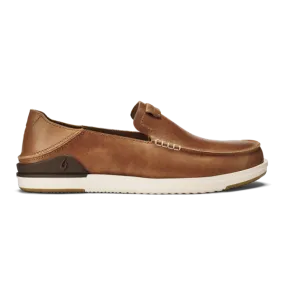 OluKai Mens Kākaha Leather Slip-On Shoe