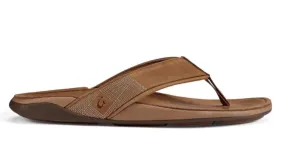 OluKai Mens Tuahine Waterproof Leather Beach Sandal
