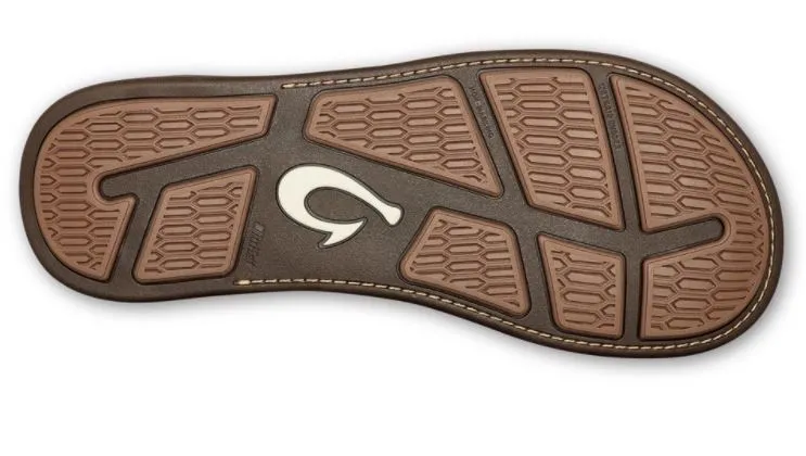 OluKai Mens Tuahine Waterproof Leather Beach Sandal