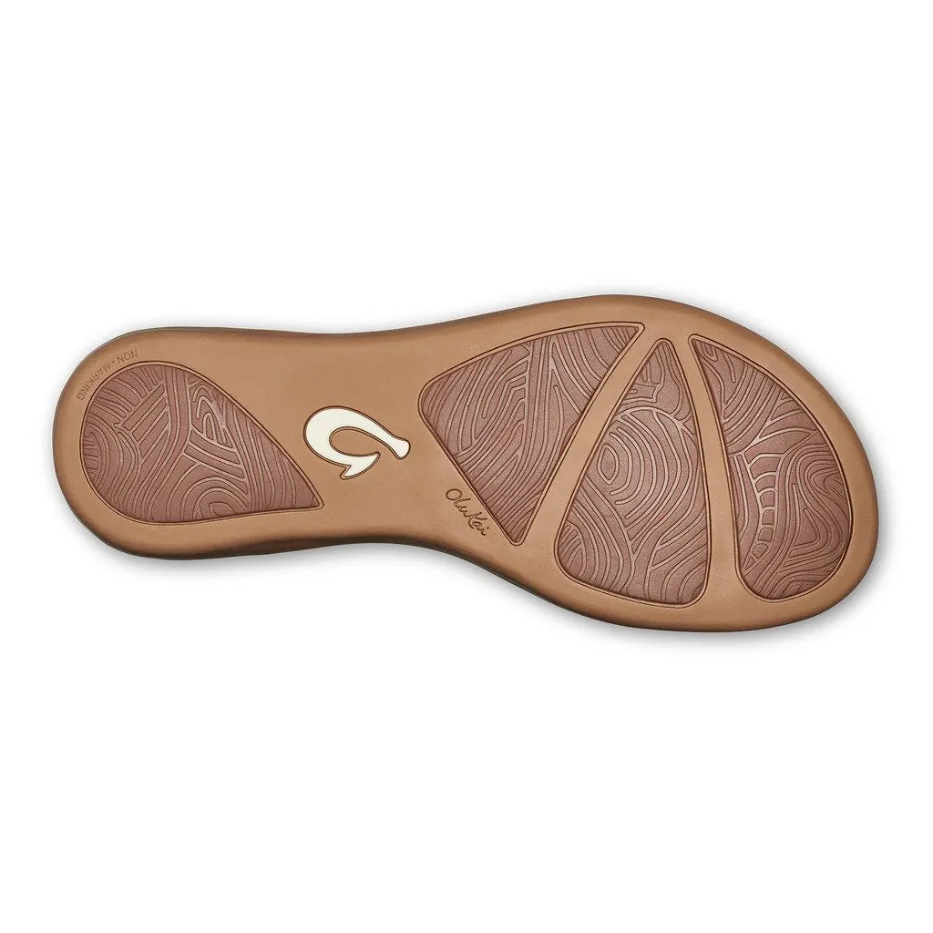OluKai Womens ‘Aukai Leather Beach Sandals