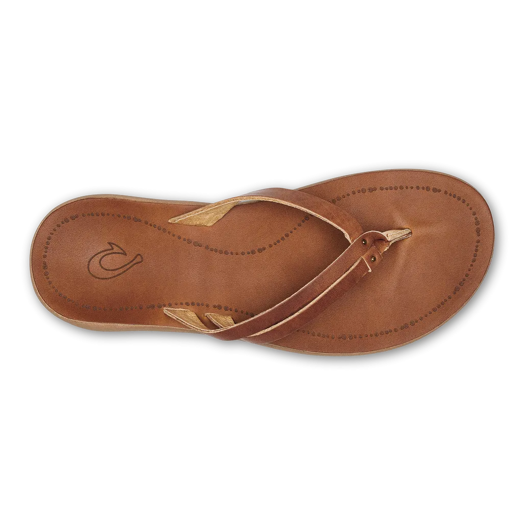 OluKai Womens Kāpehe Luana Leather Beach Sandal