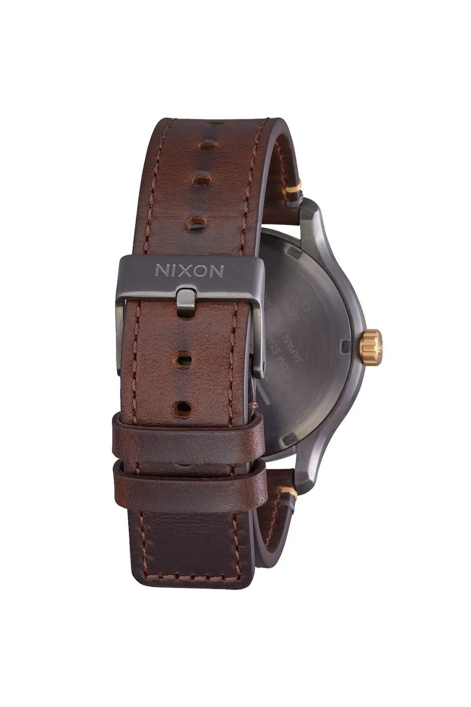 PATROL LEATHER - GUNMETAL/GOLD