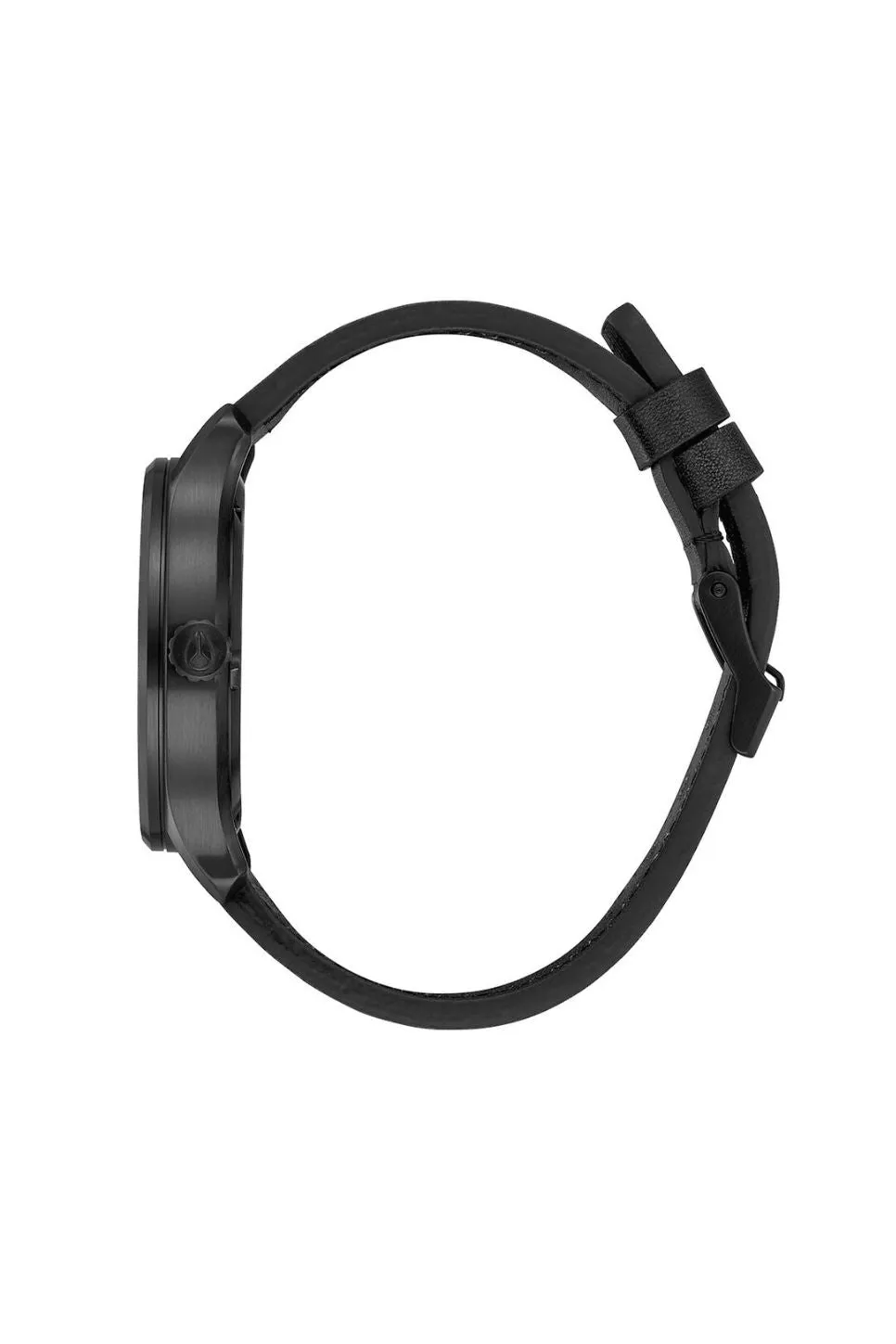 PATROL LEATHER WATCH - BLACK/SILVER/BLACK
