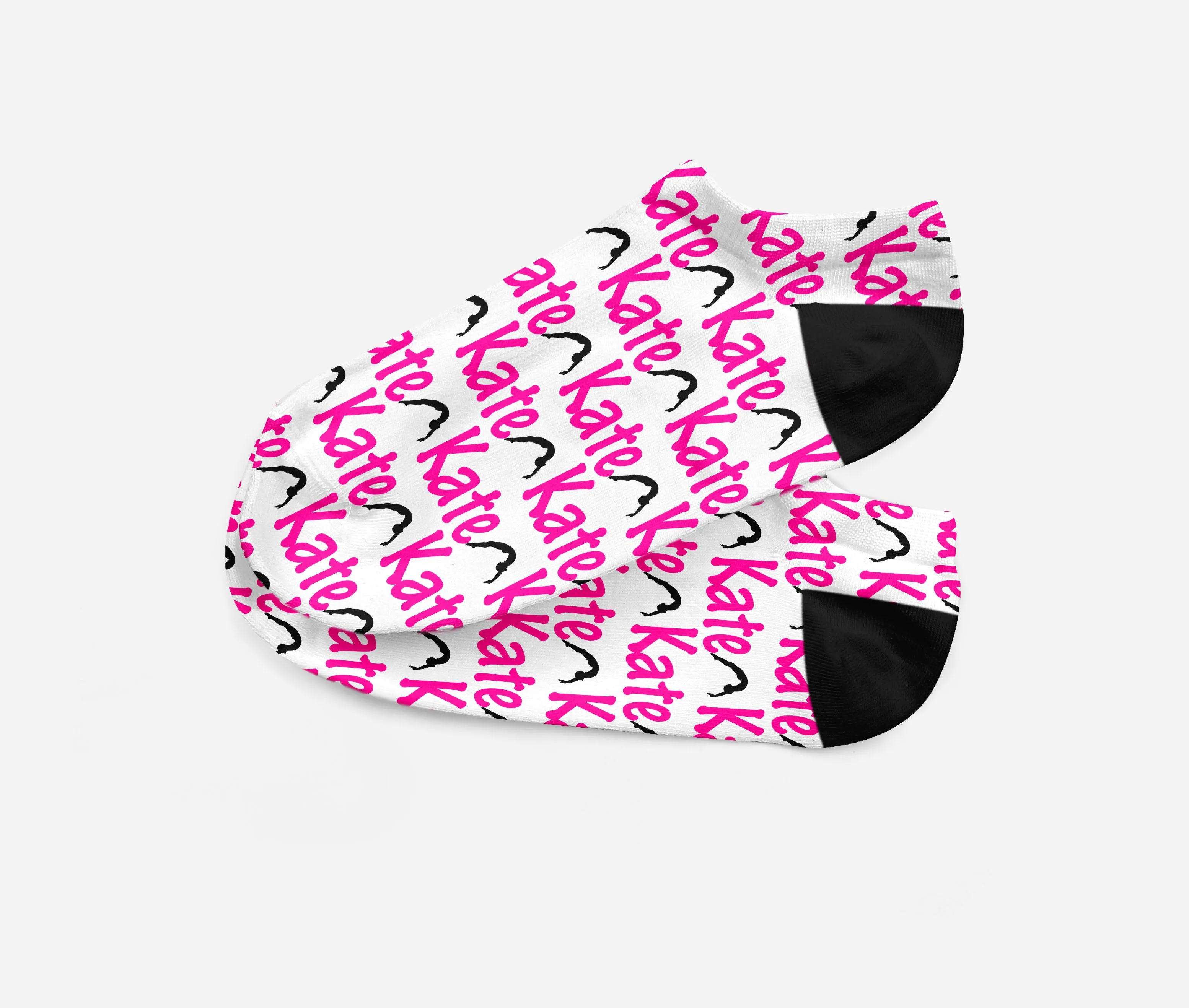 Personalized Gymnast Dancer Ankle Socks - Fits Sizes 4-10 - Great Team Gift