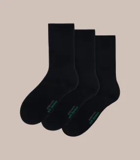 popular  3 Pack Bamboo Light Ribbed Crew Socks - Underworks