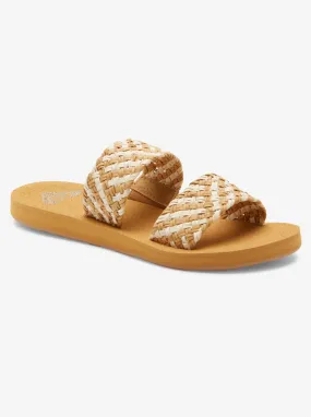 Porto II Slide Sandals - Natural