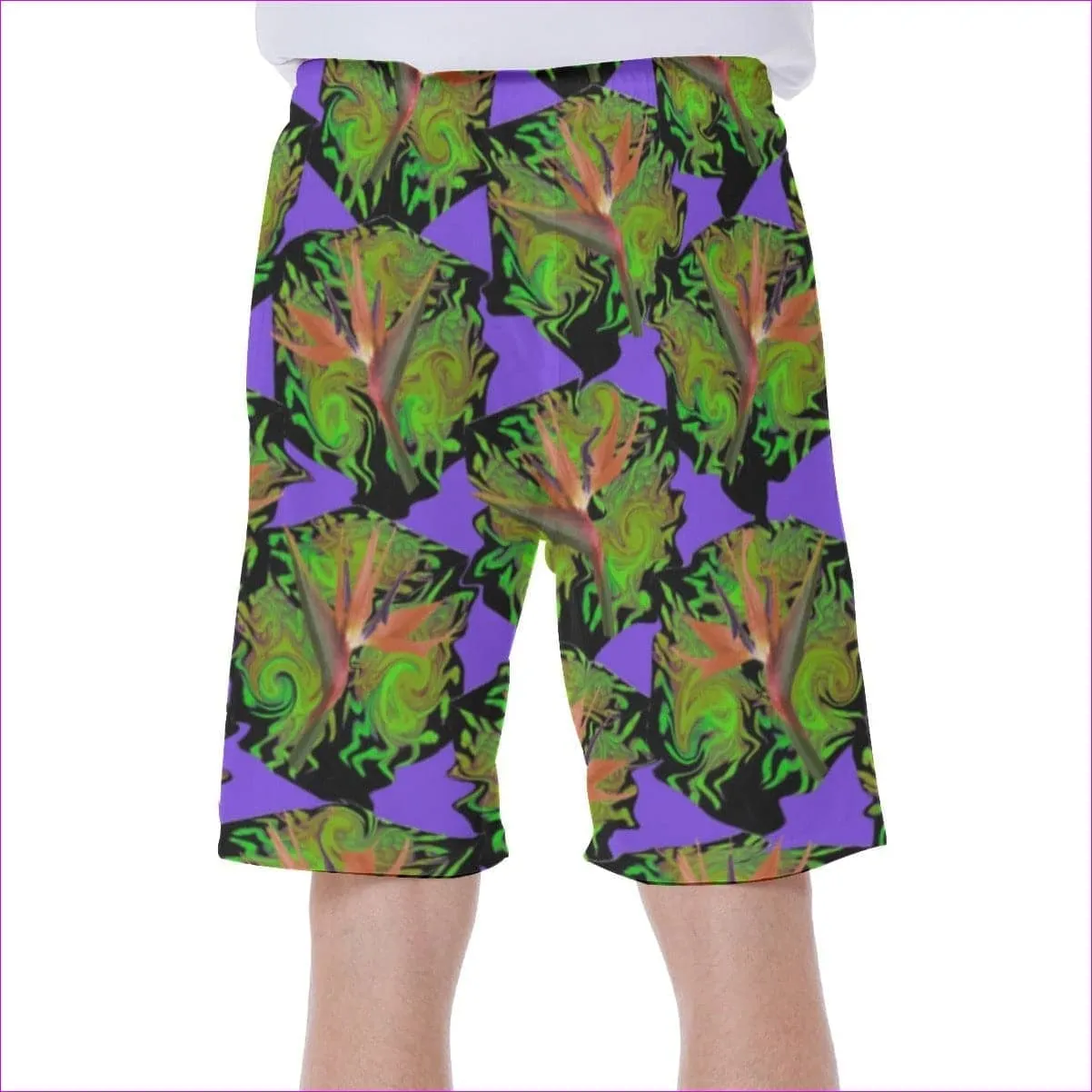 Psychedelic Paradise Men's Beach Shorts