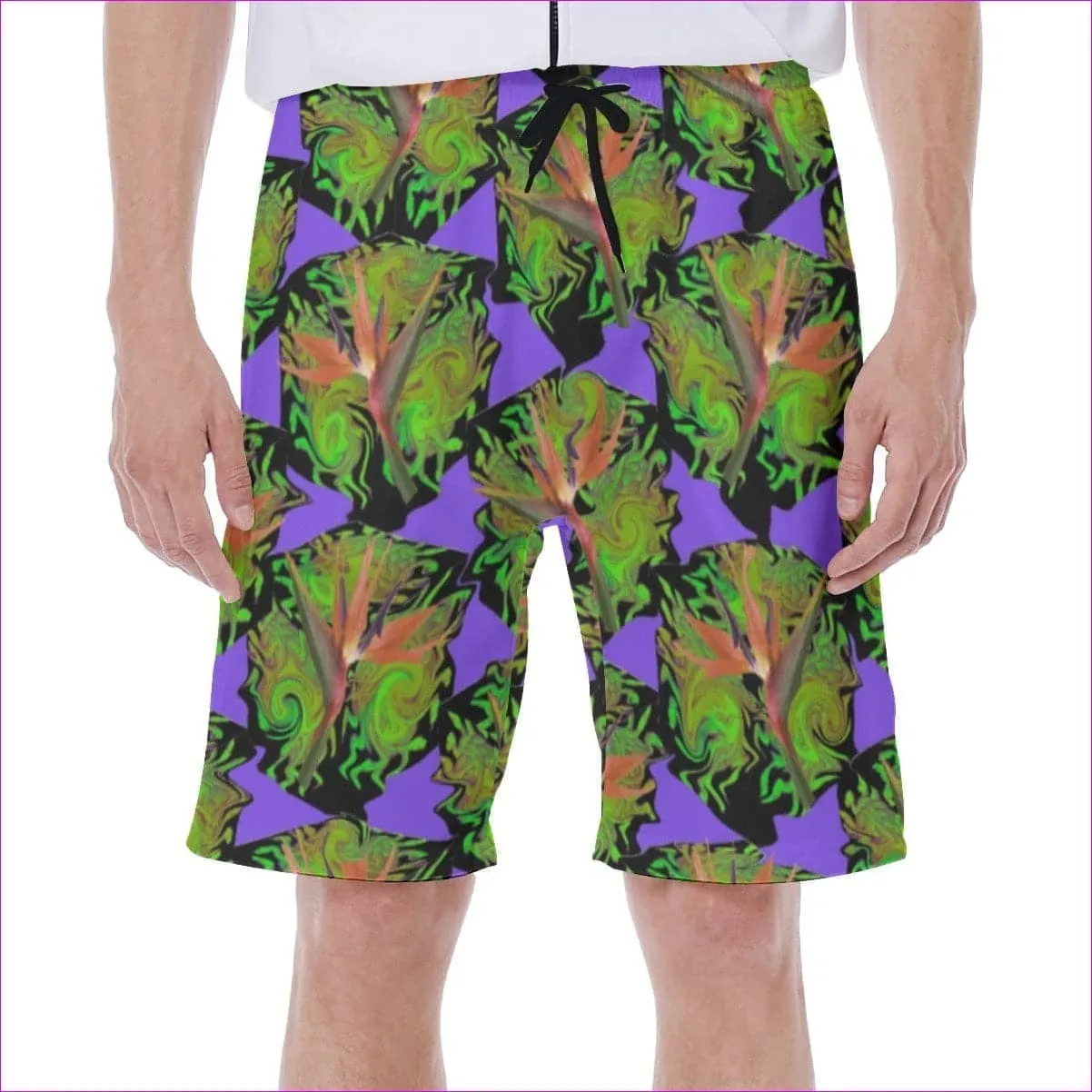 Psychedelic Paradise Men's Beach Shorts