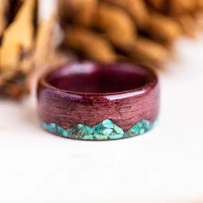 Purple Heart Chrysocolla Turquoise Mountain