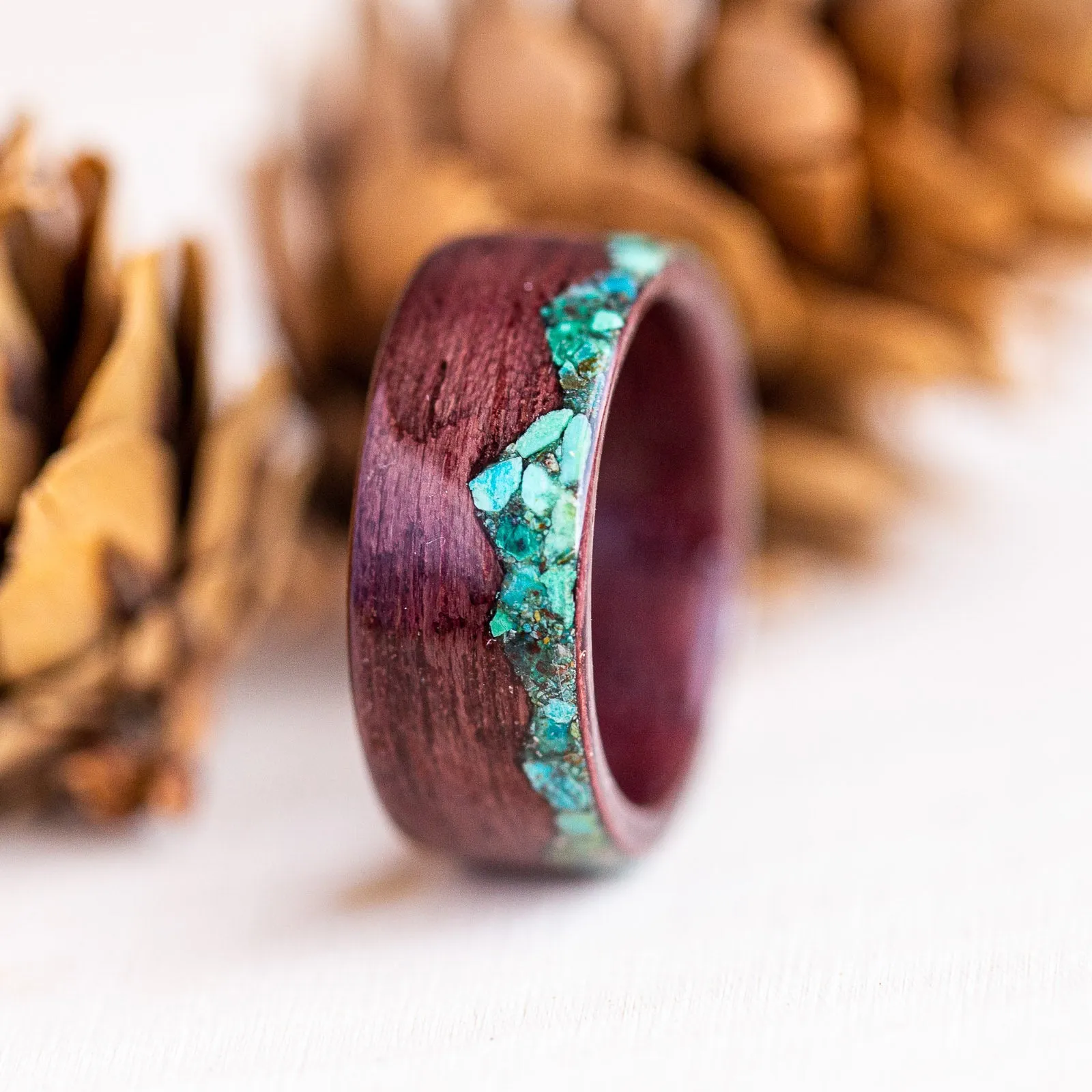 Purple Heart Chrysocolla Turquoise Mountain