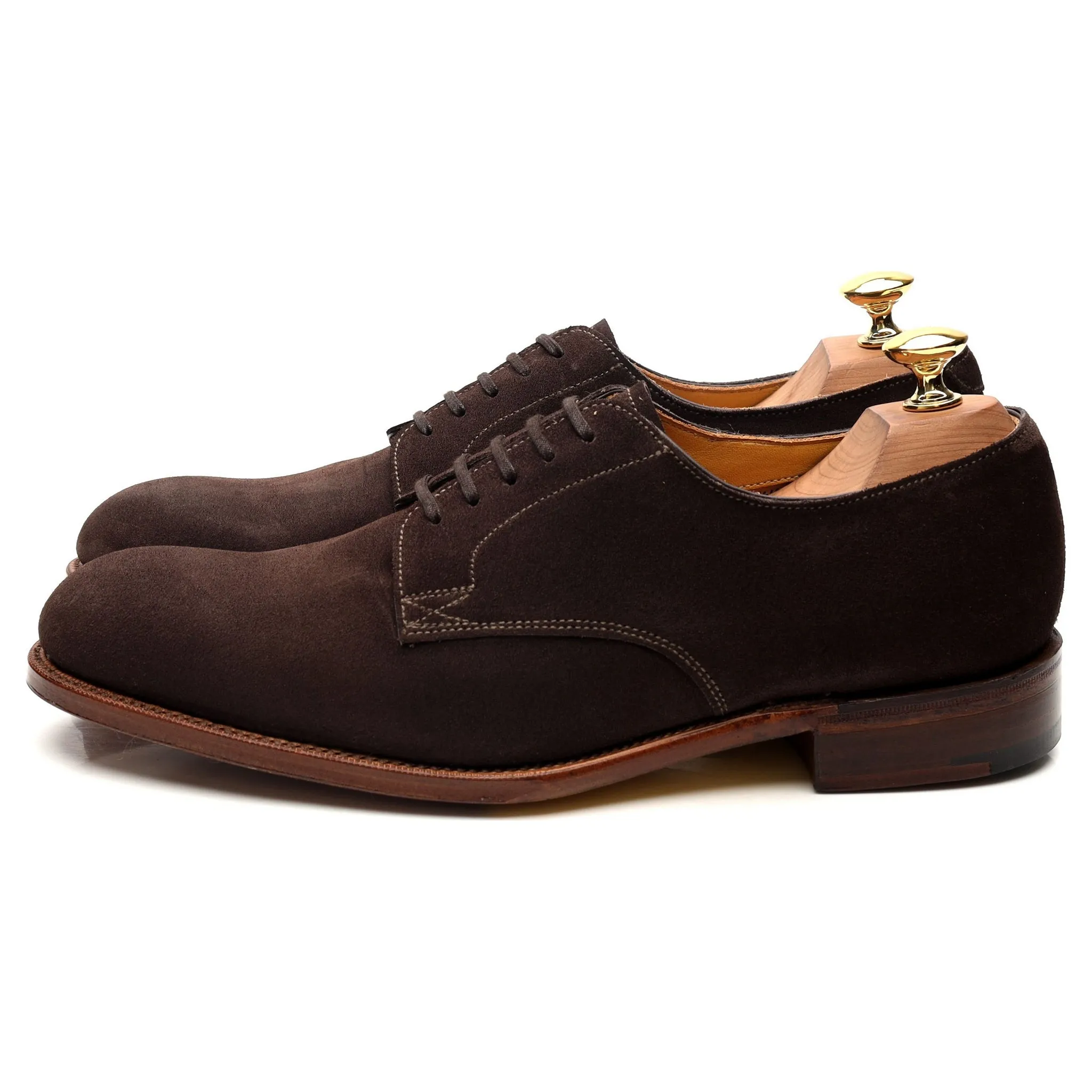 'Rosebery' Brown Suede Derby UK 7 F