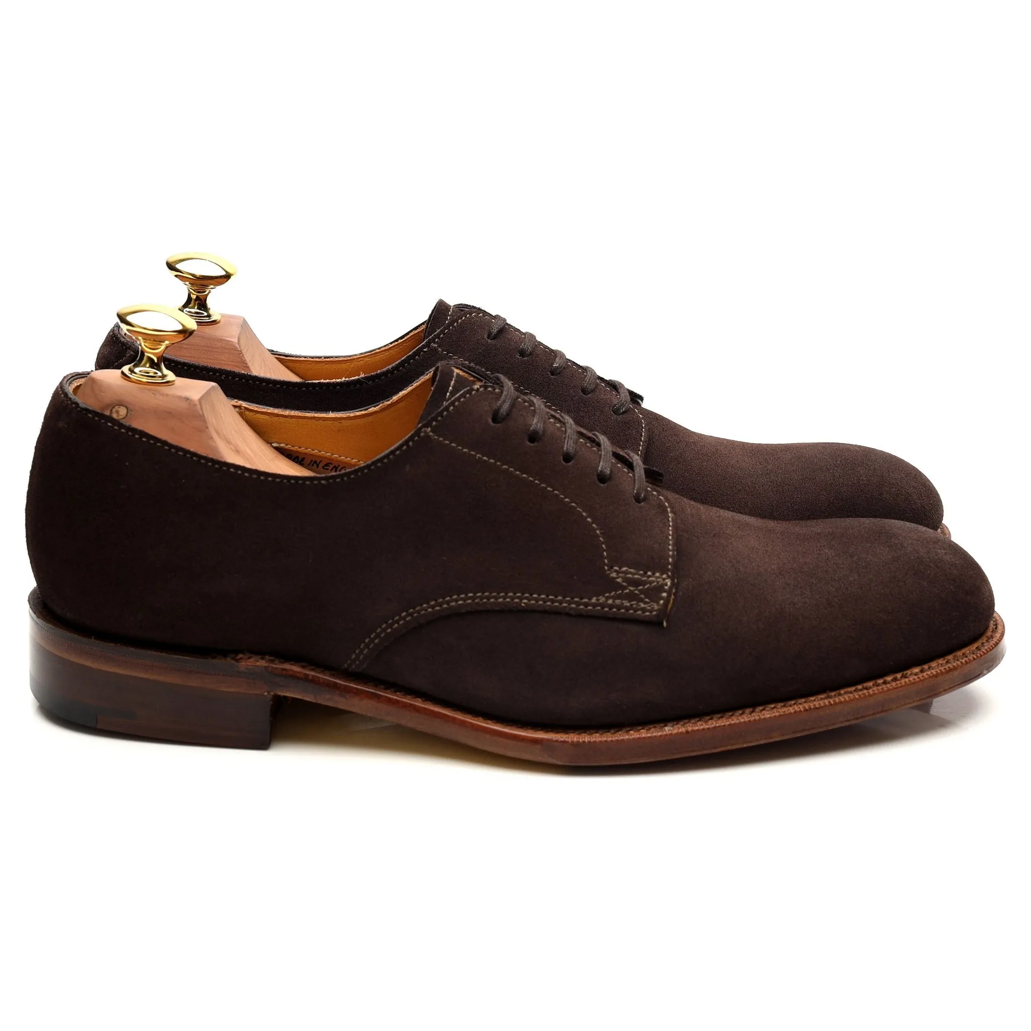 'Rosebery' Brown Suede Derby UK 7 F