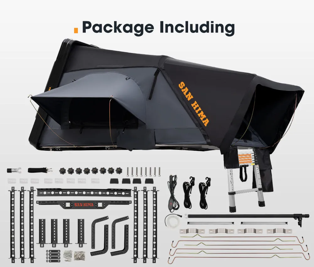 San Hima Jervis Gen 2 Roof Top Tent Hardshell Camping   Universal Ute Tub Rack