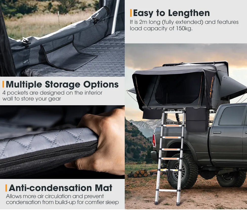 San Hima Jervis Gen 2 Roof Top Tent Hardshell Camping   Universal Ute Tub Rack