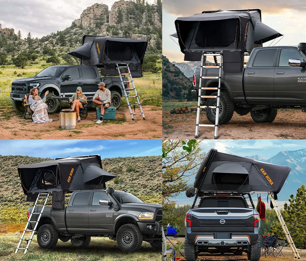 San Hima Jervis Gen 2 Roof Top Tent Hardshell Camping   Universal Ute Tub Rack