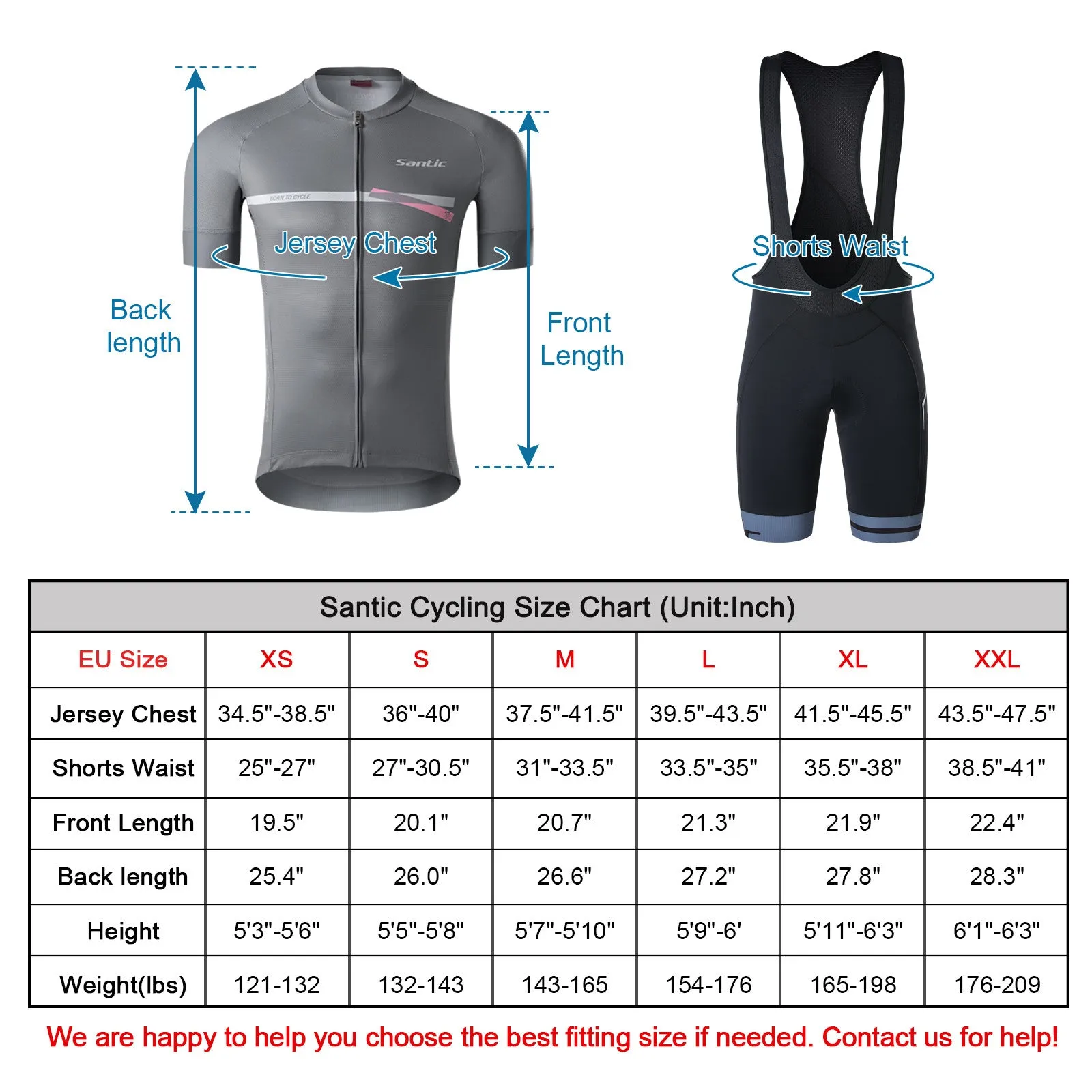 Santic CD Gray Men Cycling Outfit