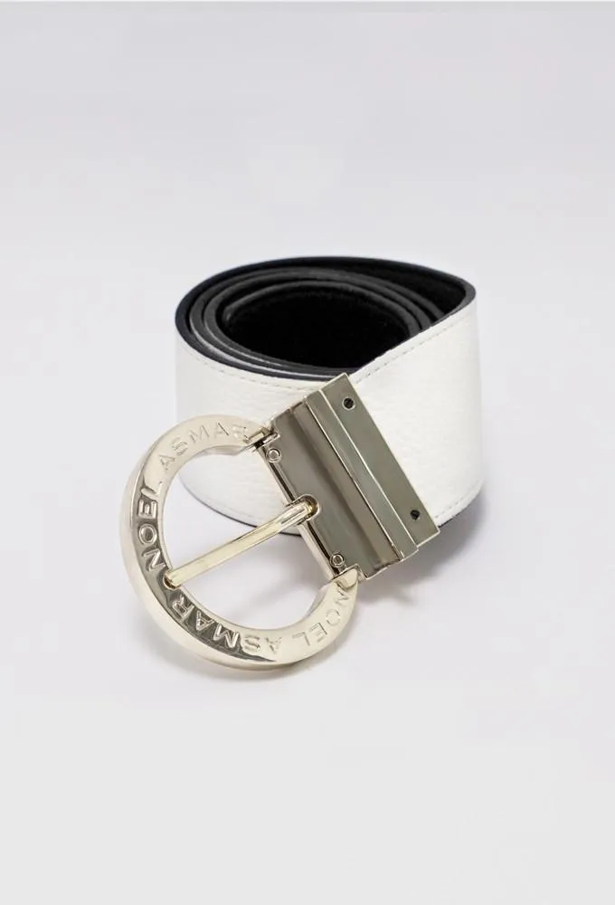 Signature Leather Belt (Gold Accents)