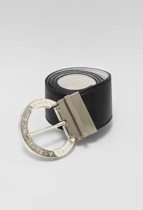 Signature Leather Belt (Gold Accents)