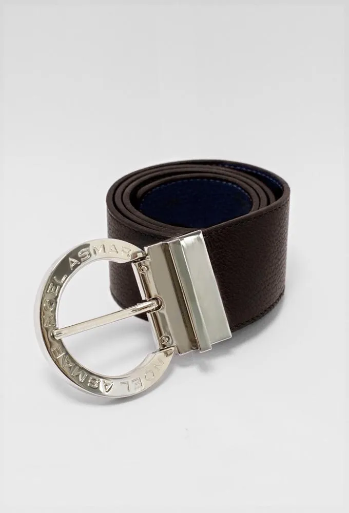 Signature Leather Belt (Gold Accents)