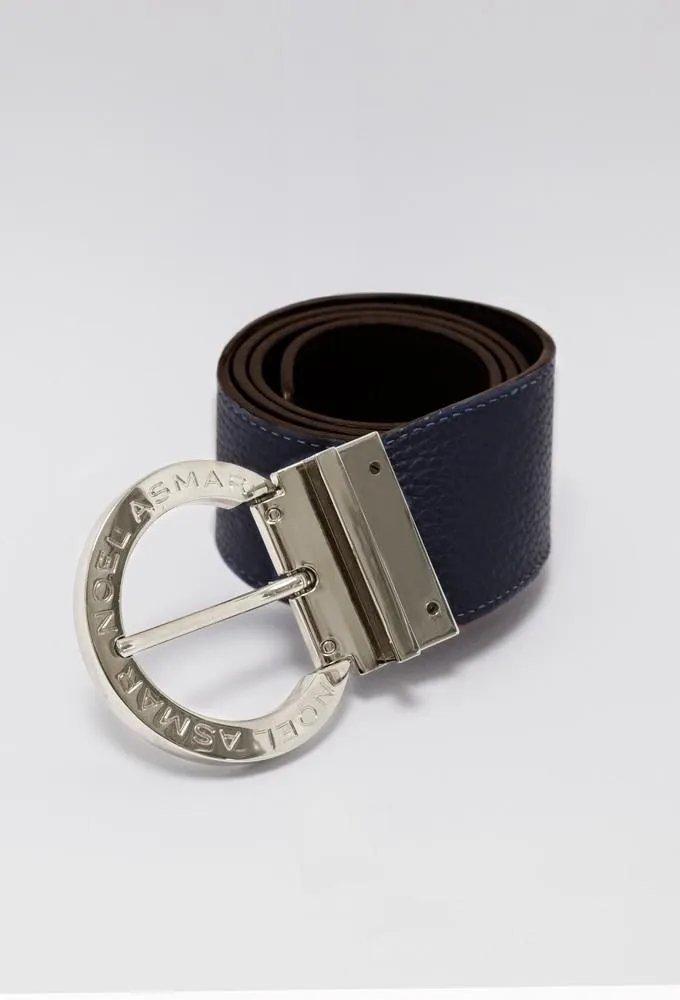 Signature Leather Belt (Gold Accents)