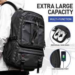 Sohiwoo Men's Backpack Large Capacity Business Travel Backpack School Backpack Laptop Bag Waterproof Expandable Backpacks Man Backpack