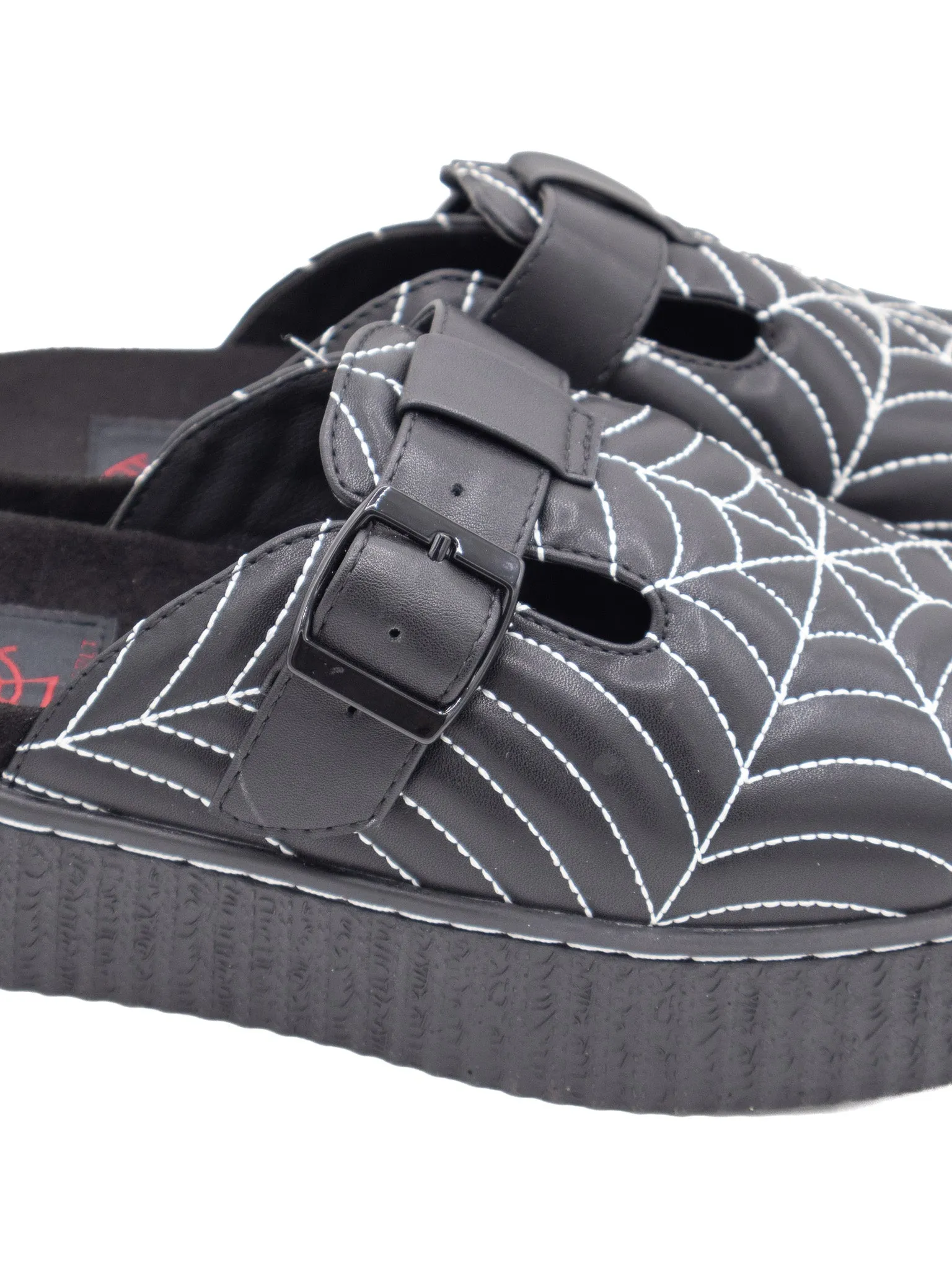 Spiderweb Grave Slip On (B/W) STRANGE CVLT
