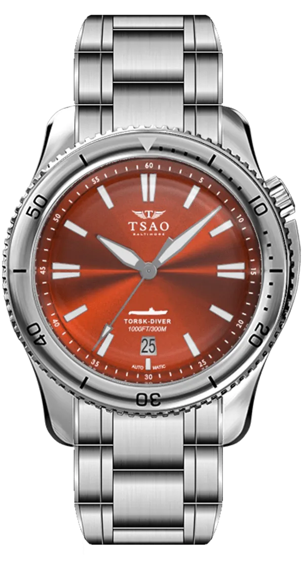 STEEL TORSK-DIVER - CAMDEN ORANGE