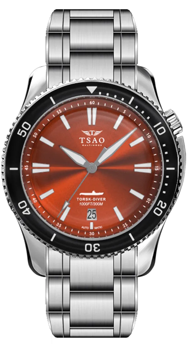 STEEL TORSK-DIVER - CAMDEN ORANGE