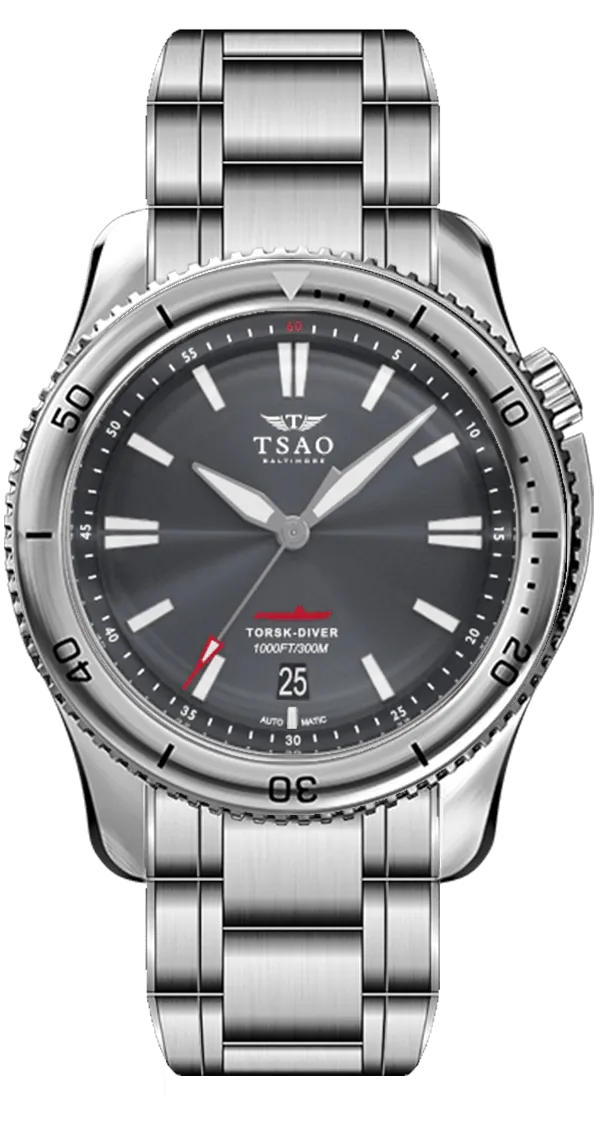 STEEL TORSK-DIVER - HARBOR GREY