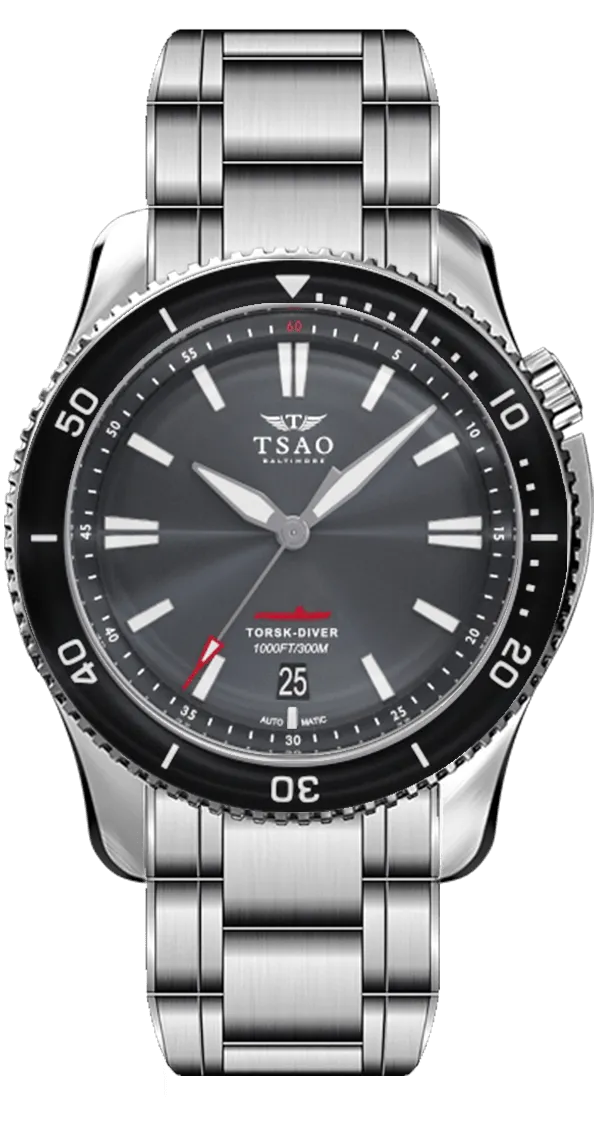 STEEL TORSK-DIVER - HARBOR GREY