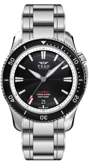 STEEL TORSK-DIVER - SUNRAY BLACK