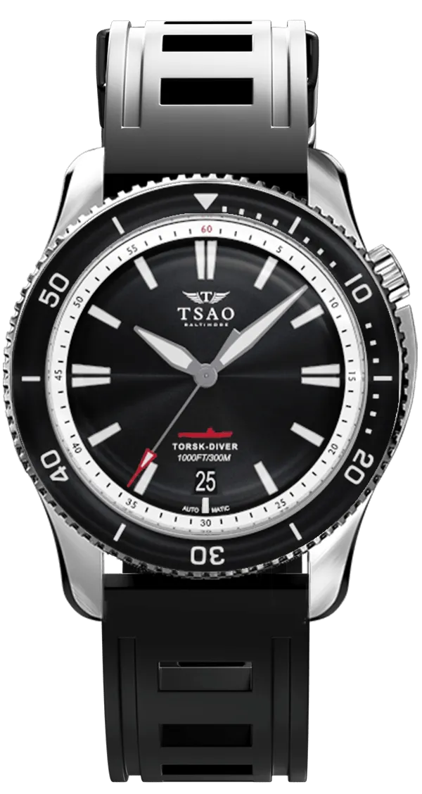 STEEL TORSK-DIVER - SUNRAY BLACK