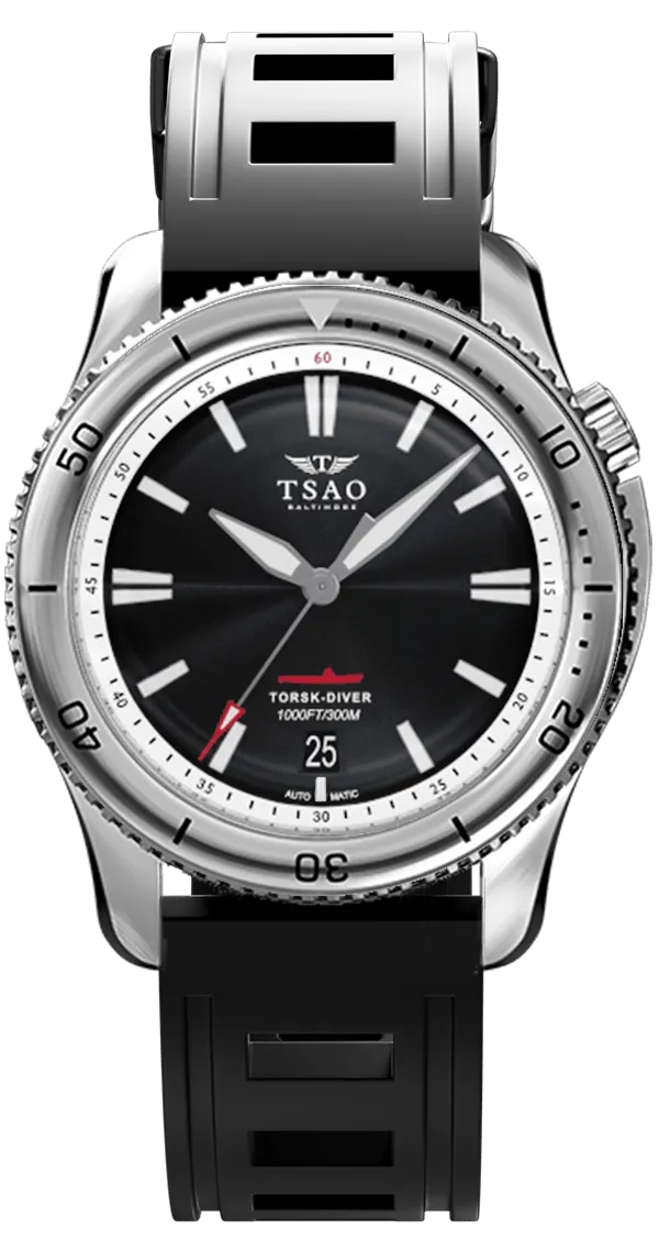STEEL TORSK-DIVER - SUNRAY BLACK