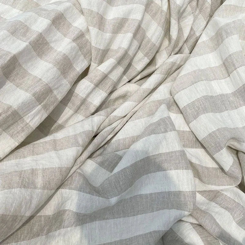 Striped Linen beach towel