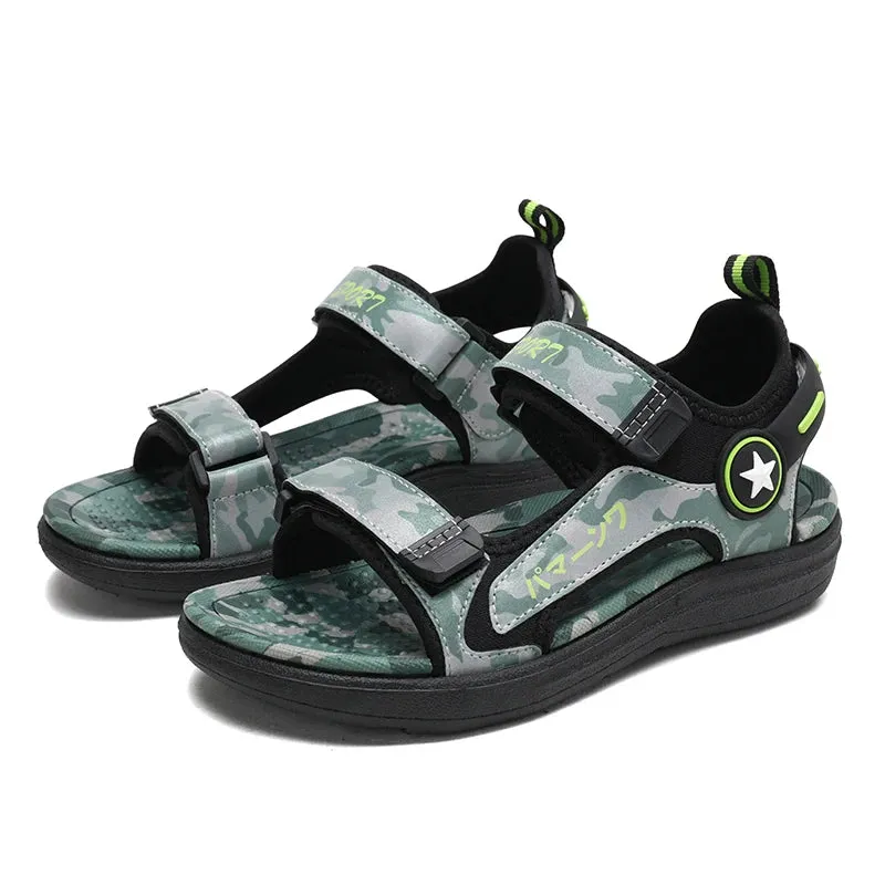Summer Children Sandals Fashion Sneakers Boy Girls Outdoor Beach Shoes Kids Non-Slip Footwear Outdoor Sports Running Sandals