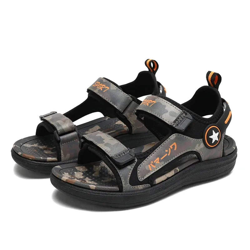 Summer Children Sandals Fashion Sneakers Boy Girls Outdoor Beach Shoes Kids Non-Slip Footwear Outdoor Sports Running Sandals