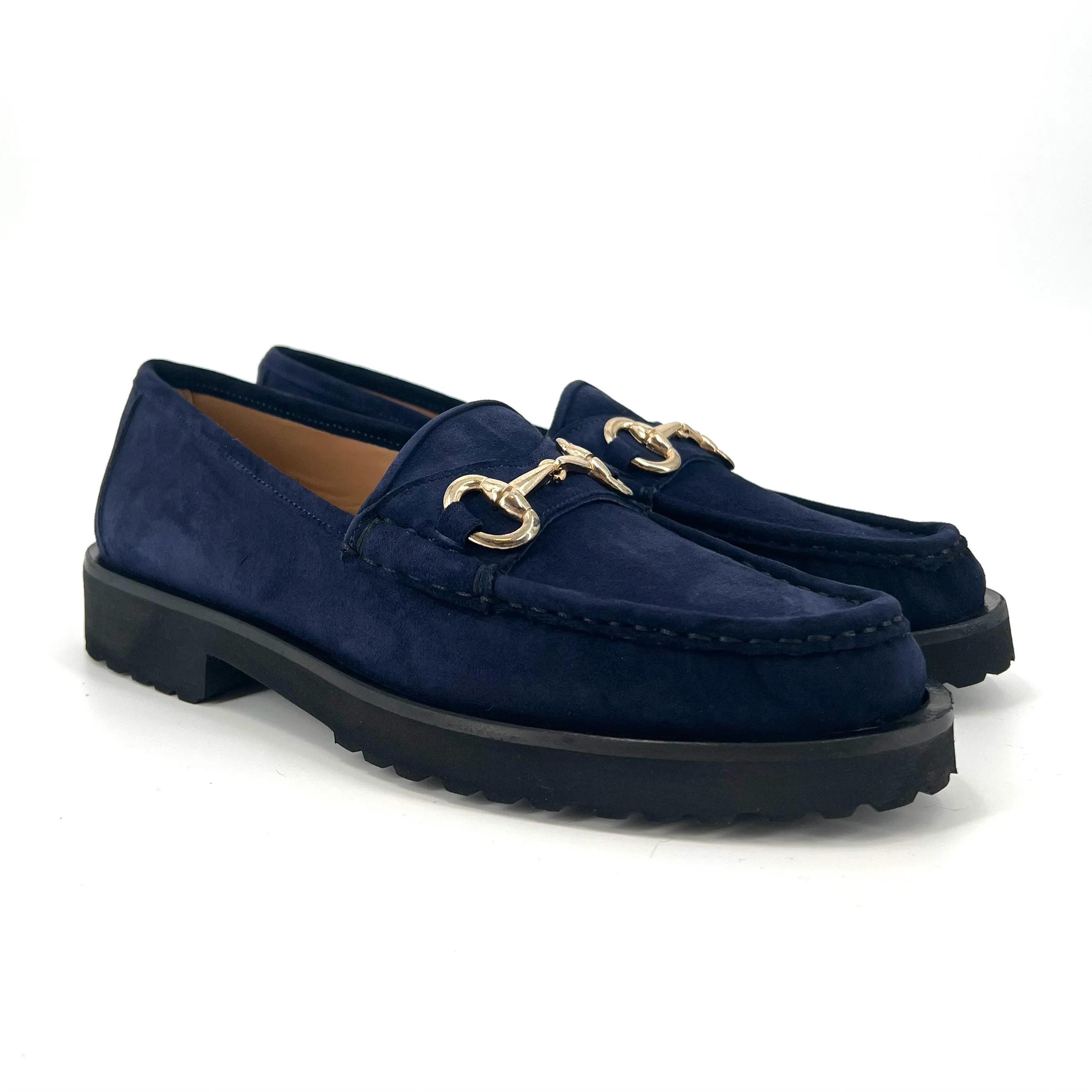 The Classic Bit Lug Loafer in Navy