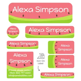 Watermelon Sleepaway Camp Labels Pack